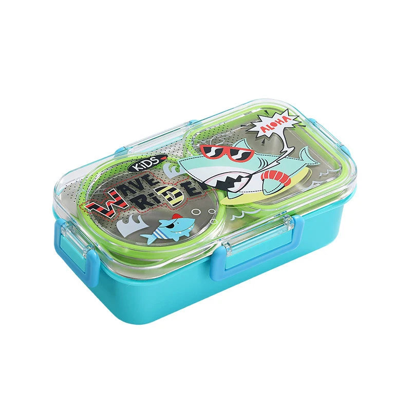 Kinderen Bento Lunchbox Met Haaienmotief Speels Ontwerp 3