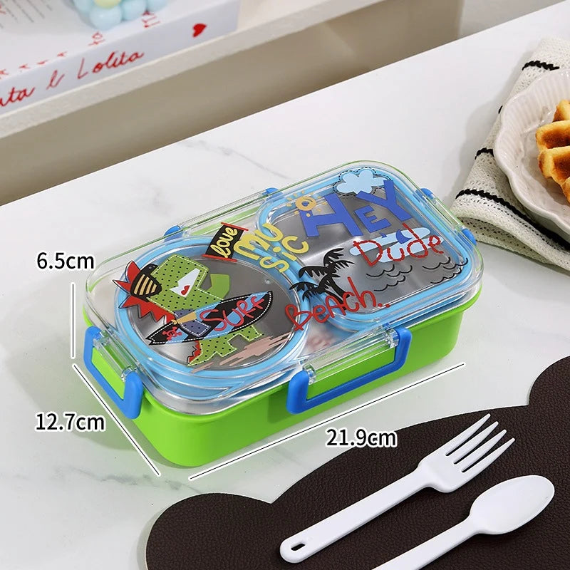 Kinderen Bento Lunchbox Met Haaienmotief Speels Ontwerp 5