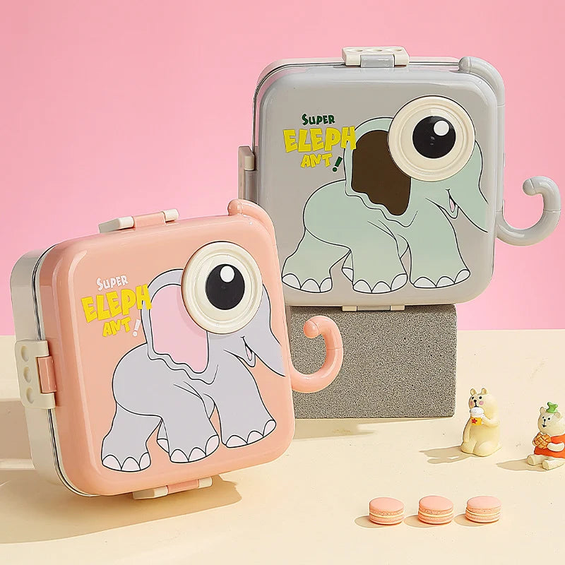 Kinderen Bento Lunchbox Olifantenthema Illustratief 2