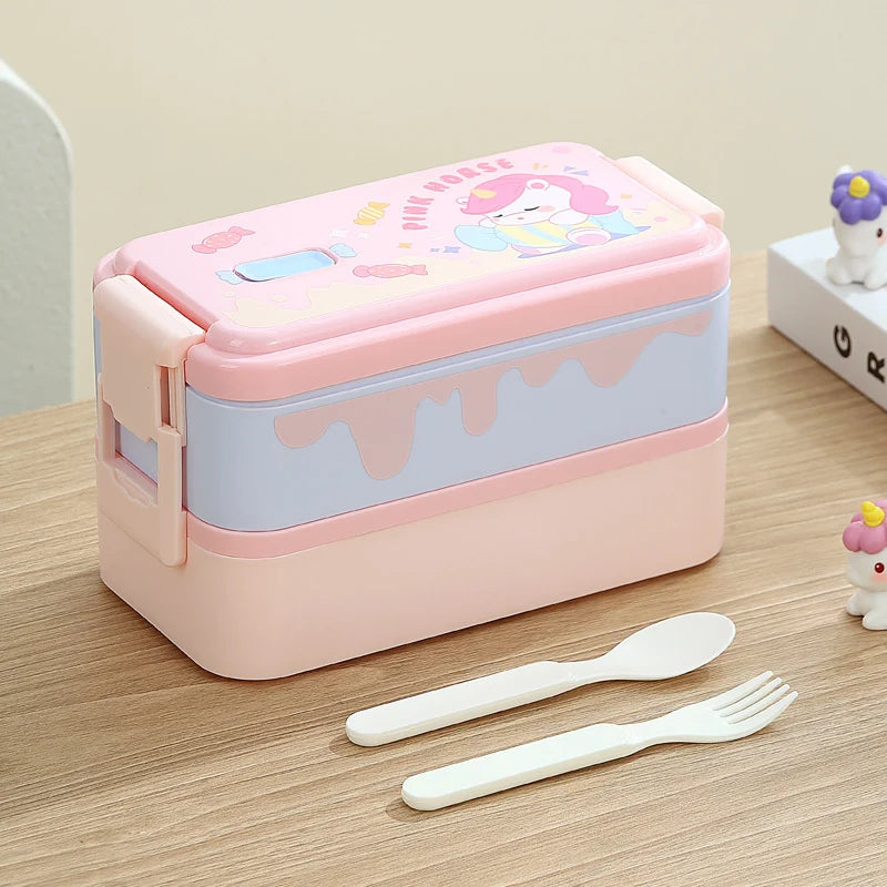 Kinderen Bento Lunchbox met Dinosaurusthema Speels Ontwerp 7