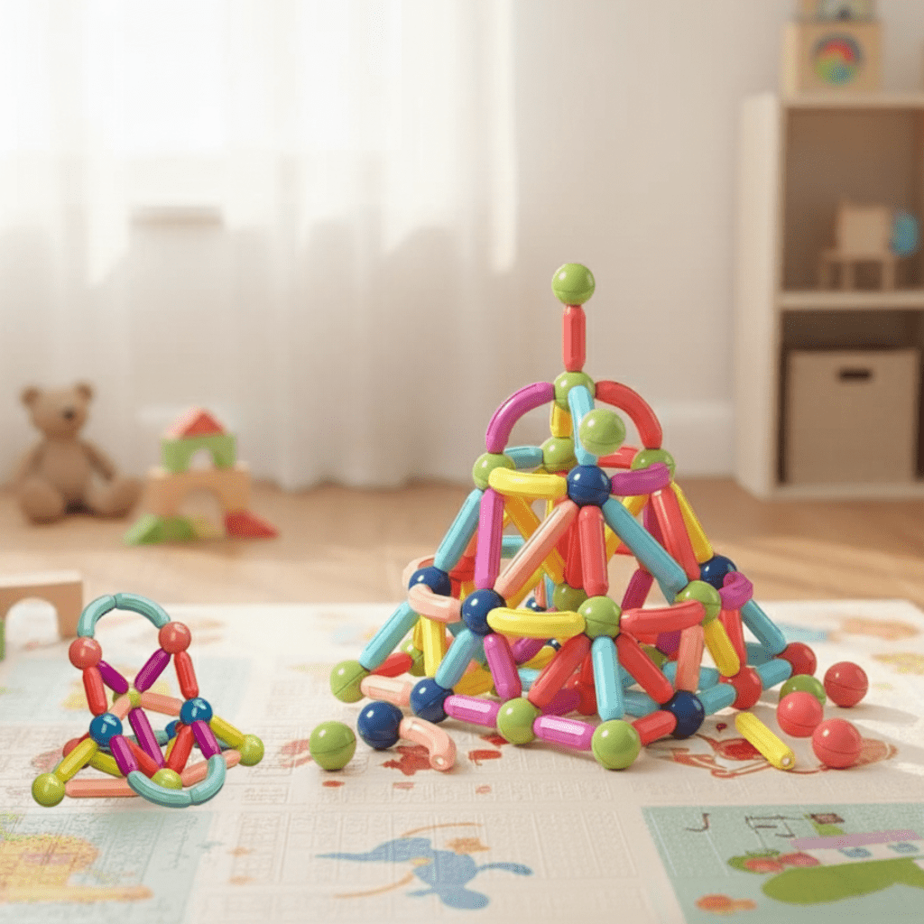 Kinderen Creatieve Magnetische Bouwstenen Educatief Spel 0
