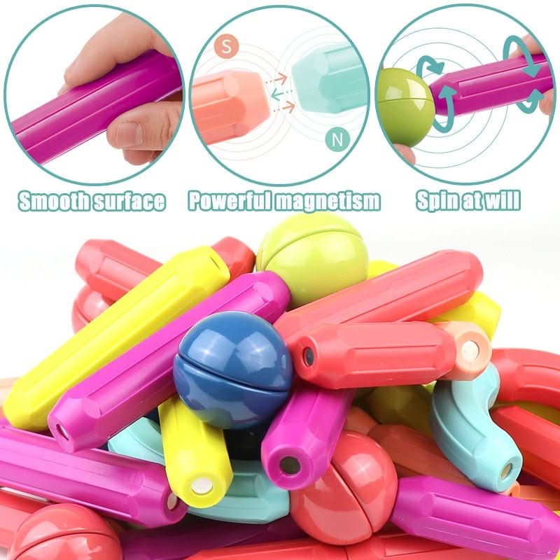 Kinderen Creatieve Magnetische Bouwstenen Educatief Spel 3