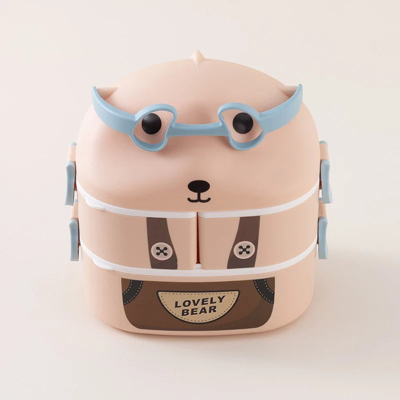 Kinderen Lunchbox Draagbaar Met Dierenprint 4