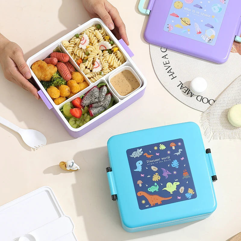 Kinderen Lunchbox Met Dinosaurusprint Speels Ontwerp 1