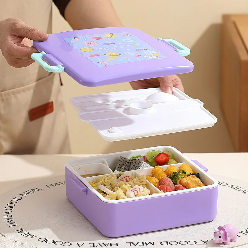 Kinderen Lunchbox Met Dinosaurusprint Speels Ontwerp 2