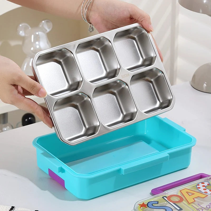 Kinderen Lunchbox Met Meerdere Compartimenten Thema Ruimte 2