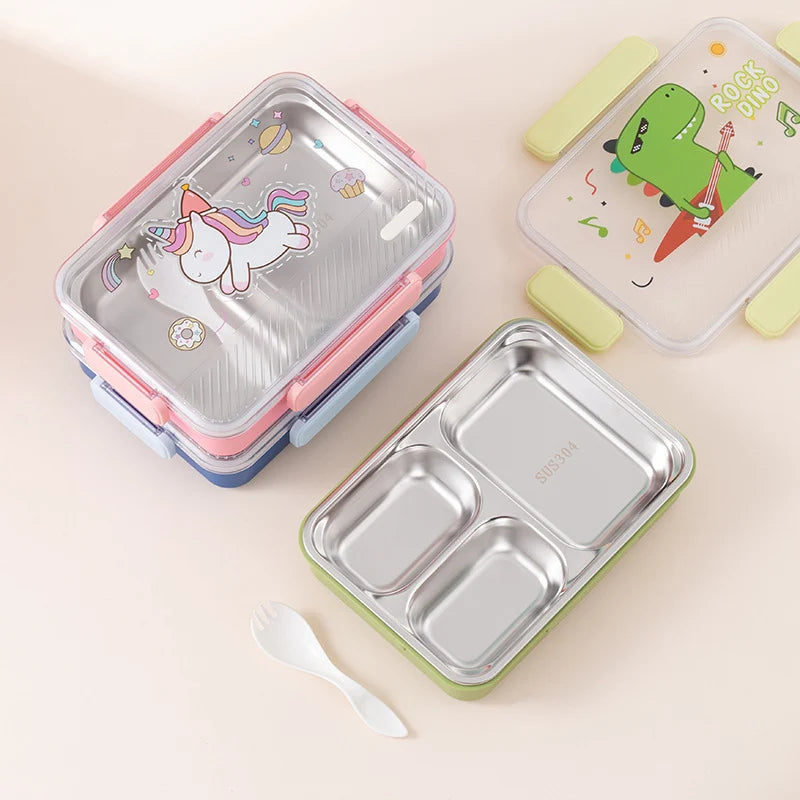 Kinderen Lunchbox met Meerdere Compartimenten en Speels Thema 0