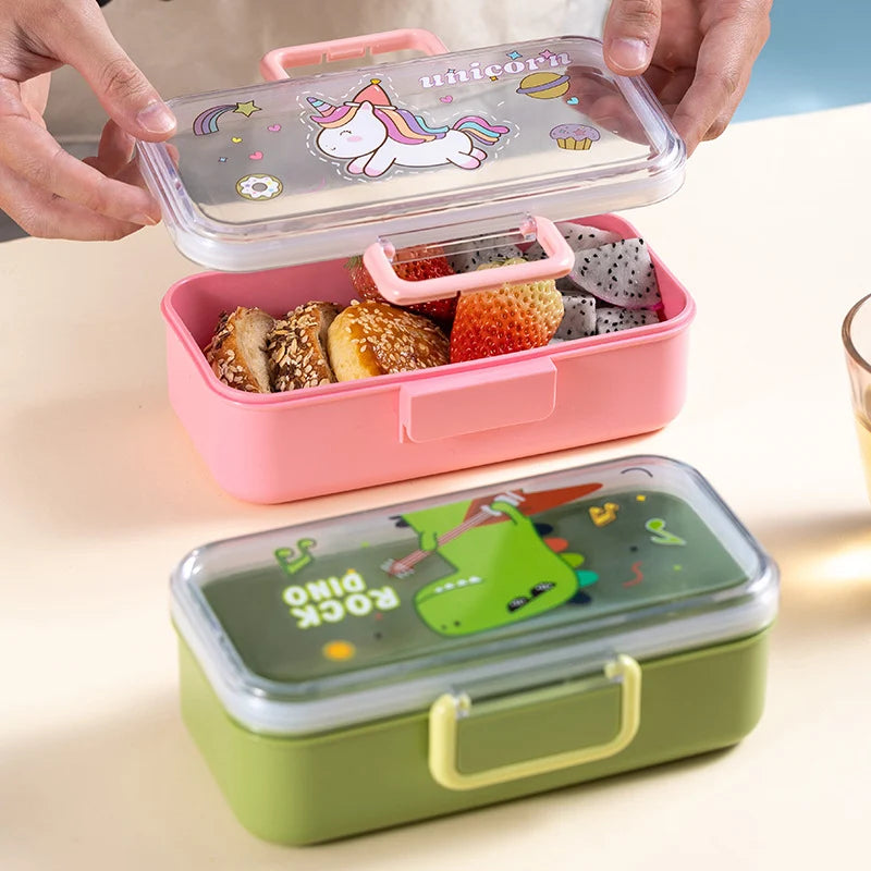 Kinderen Lunchbox met Meerdere Compartimenten en Speels Thema 1