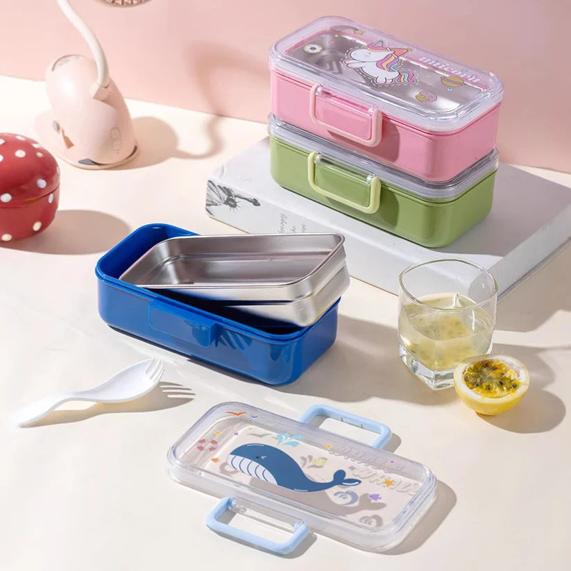Kinderen Lunchbox met Meerdere Compartimenten en Speels Thema 2