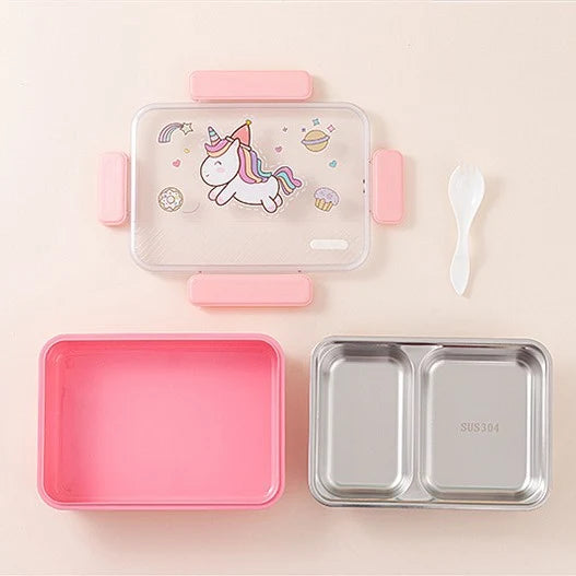 Kinderen Lunchbox met Meerdere Compartimenten en Speels Thema 6