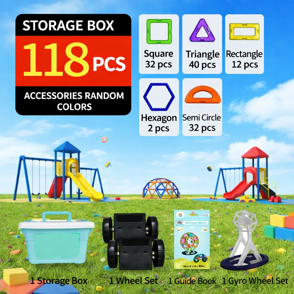 Kinderen Magnetische Bouwstenen Set Creatief Spel 2