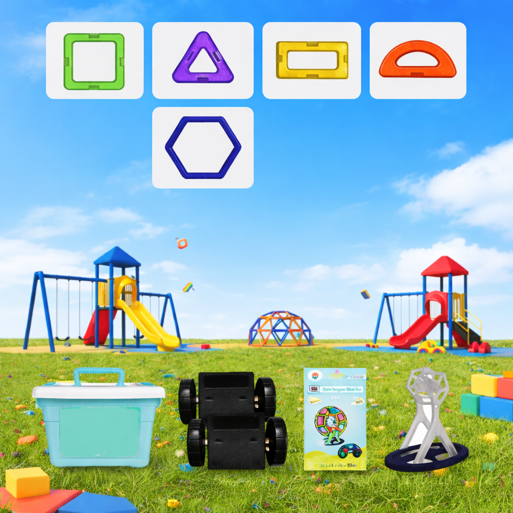 Kinderen Magnetische Bouwstenen Set Creatief Spel 9