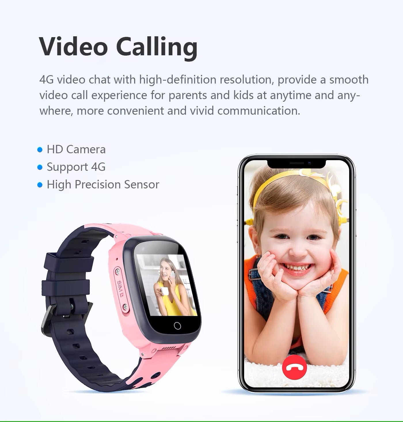Kinderen Smartwatch met Videobellen en GPS-tracking 3