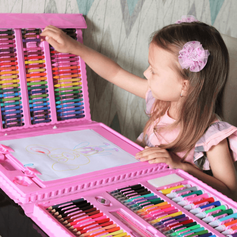 Kinderen Tekenset Creatief 208-delig 4