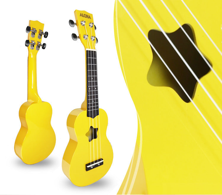 Kinderen Ukelele Stervormig Klankgat Speels Ontwerp 0