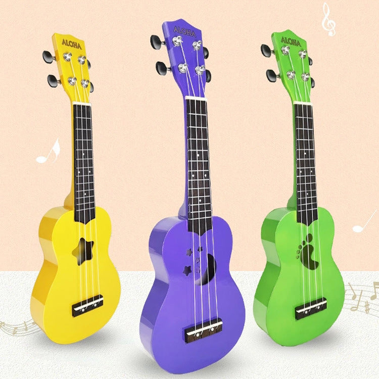 Kinderen Ukelele Stervormig Klankgat Speels Ontwerp 2