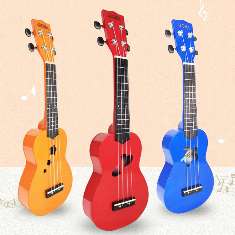 Kinderen Ukelele Stervormig Klankgat Speels Ontwerp 3