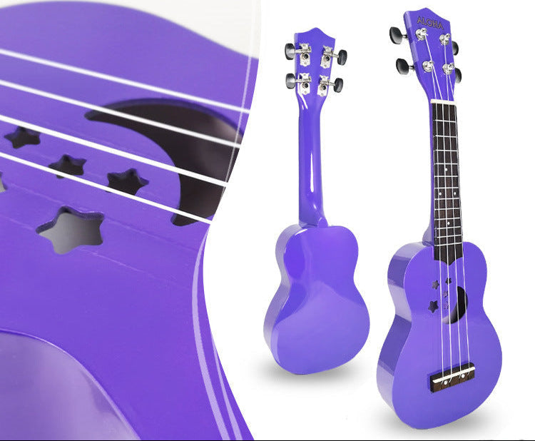 Kinderen Ukelele Stervormig Klankgat Speels Ontwerp 7