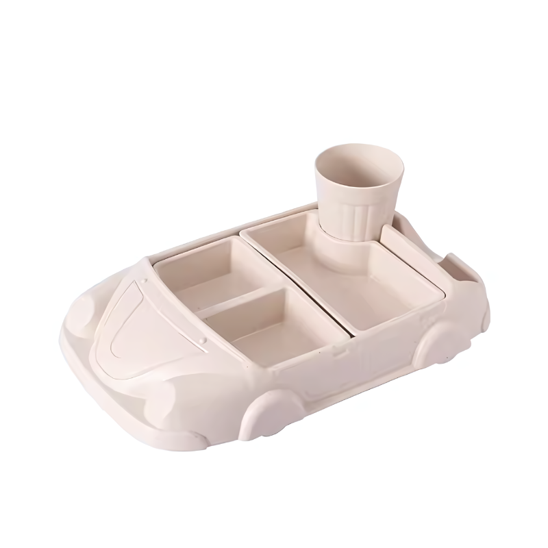 Kinderen's Borden Set met Autovorm en Compartimenten 20