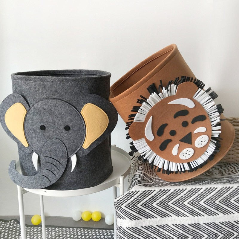 Kinderen's Opvouwbare Wasmand Safari Dieren 2