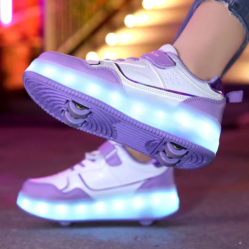 Kinderen's Rolschaatsen Sneakers met LED Verlichting 2