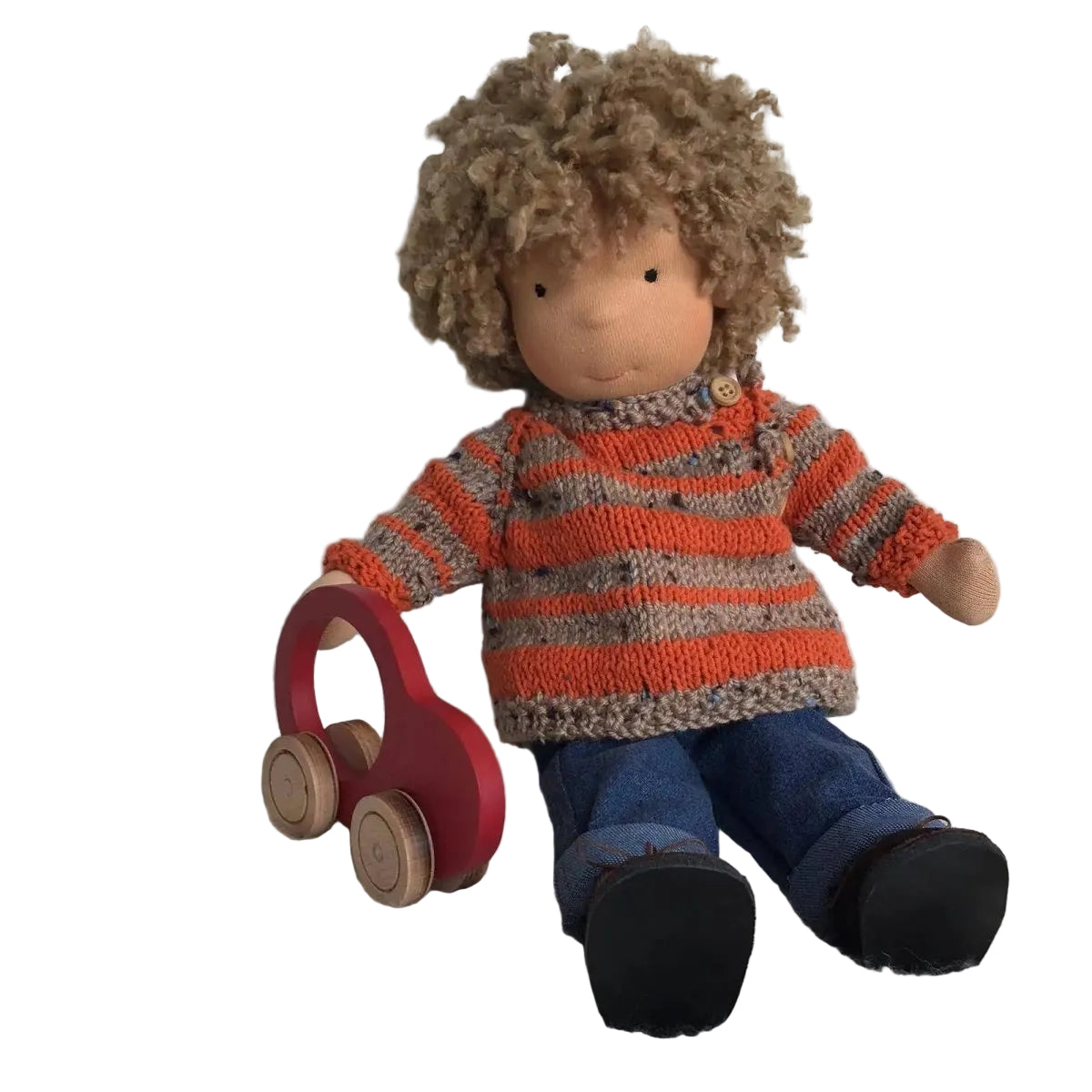 Kinderen's Waldorfpop Handgemaakt met Zacht Lichaam 0