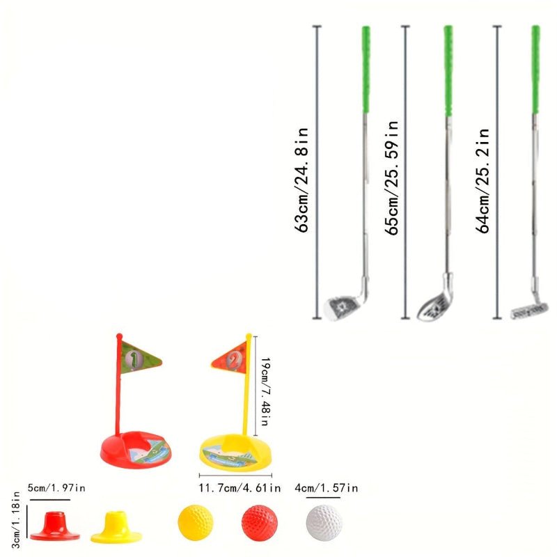 Kindergolfset Verstelbare Clubs voor Actief Spel 4