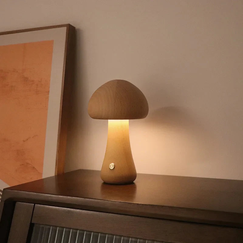 Kinderlamp Paddenstoel Speels Ontwerp LED Touch Schakelaar 3