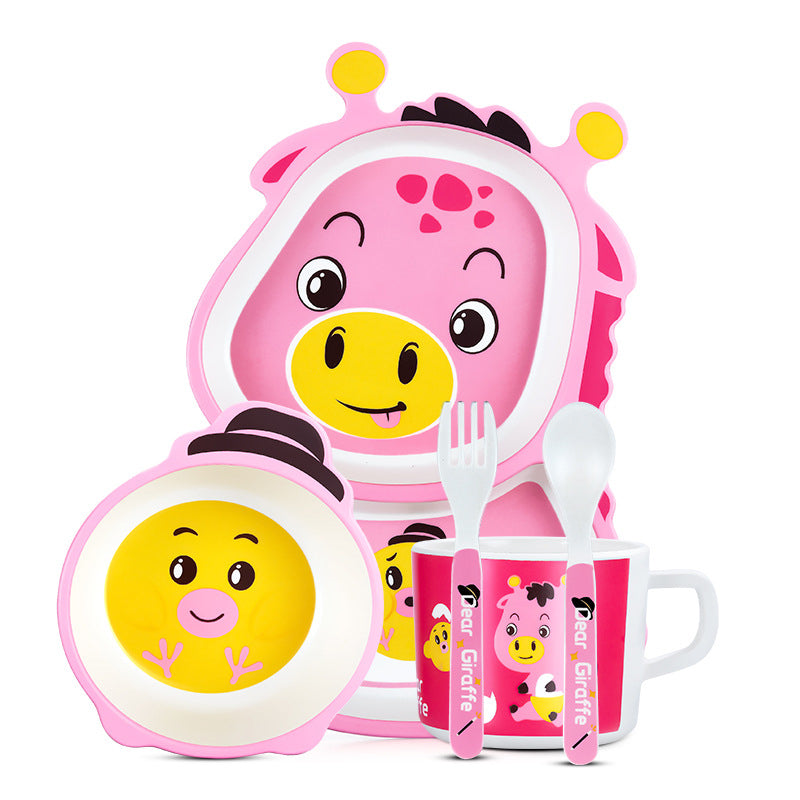 Kinderservies Set met Schattige Patronen voor Kinderen - 5 Delig 10