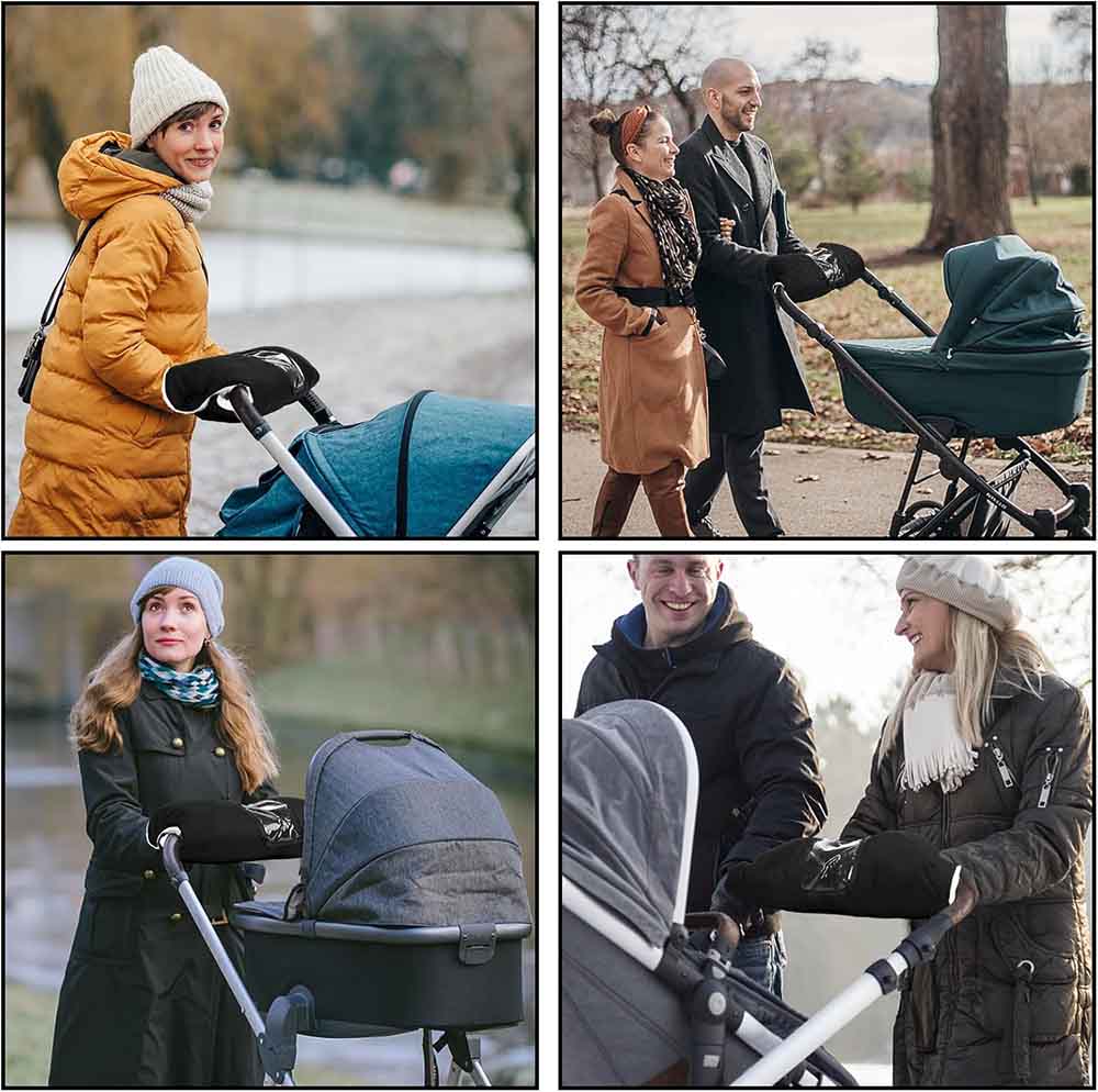 Kinderwagenhandschoenen Winterweer Met Fleecevoering en Gsm-Zakje 2