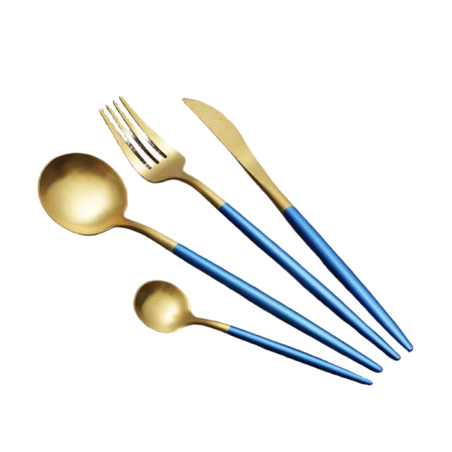 Kleurrijke Keukenbestekset 4-delig Modern Design 0