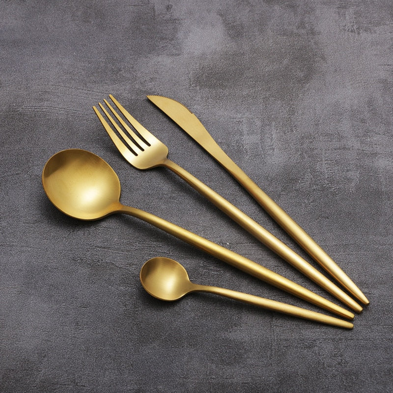Kleurrijke Keukenbestekset 4-delig Modern Design 2