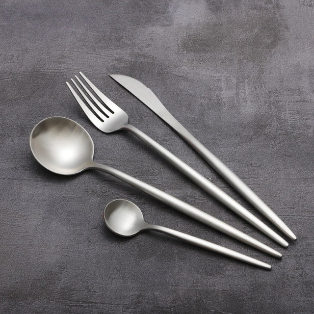 Kleurrijke Keukenbestekset 4-delig Modern Design 4