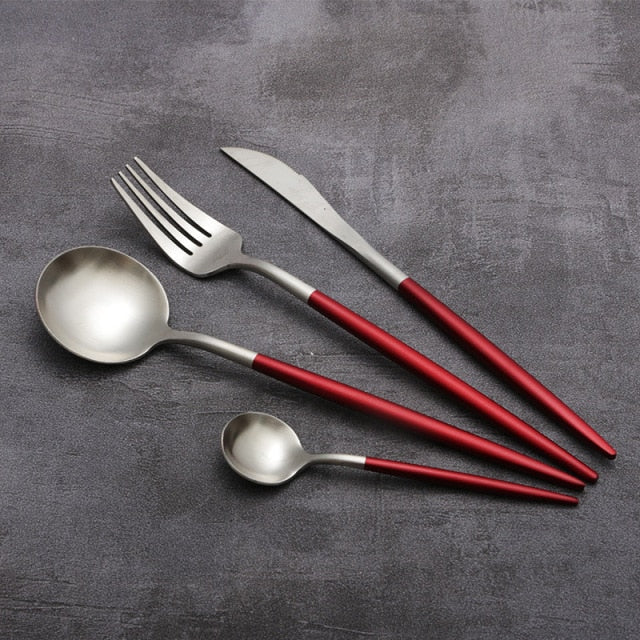 Kleurrijke Keukenbestekset 4-delig Modern Design 9