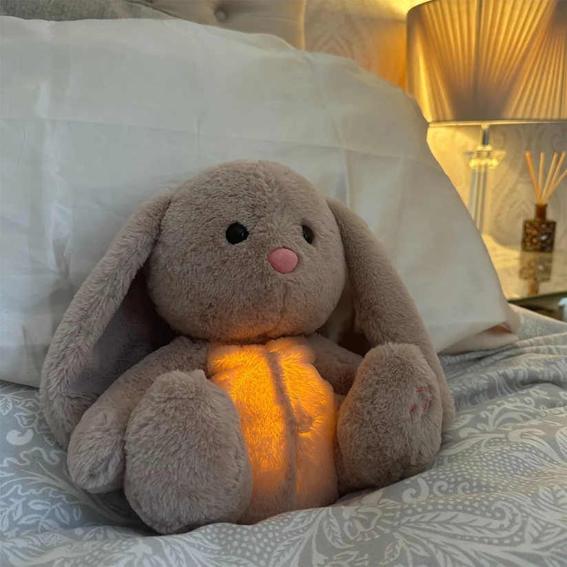 Knuffelvriend met Ademhalingssimulatie en Nachtlampje voor Kinderen en Volwassenen 0