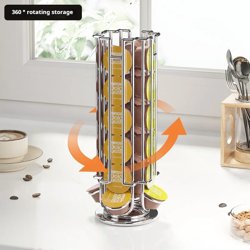 Koffiecapsulehouder Draaibaar voor 24 Capsules 1