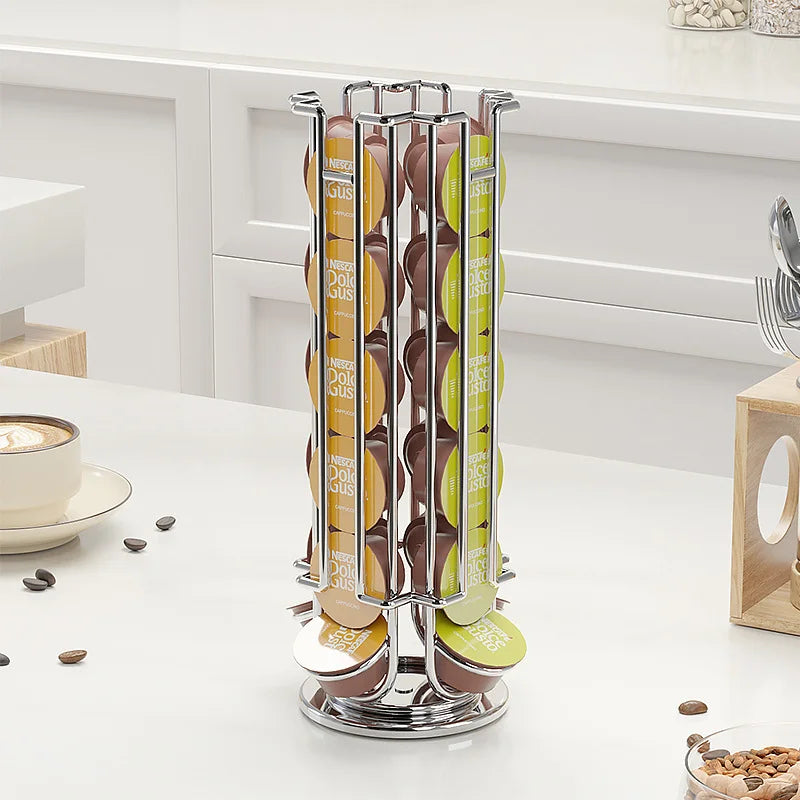 Koffiecapsulehouder Draaibaar voor 24 Capsules 3