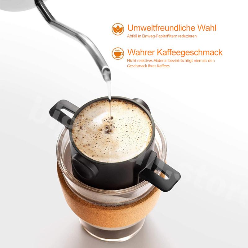 Koffiefilter voor Herbruikbaar Gebruik met Dubbellaags Microfilter 3
