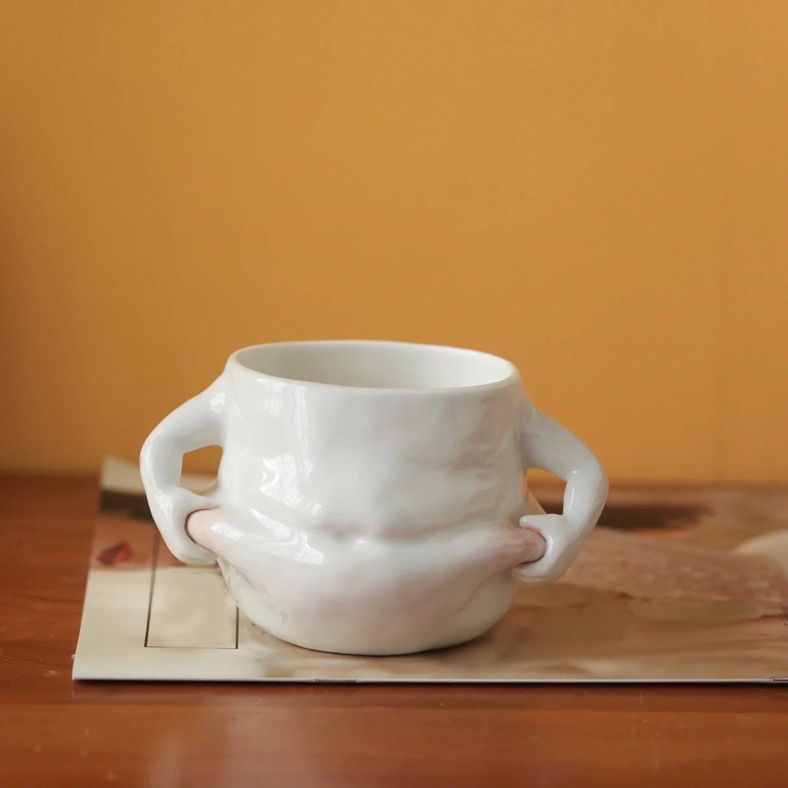 Koffiemok met Humoristische Handgrepen 3