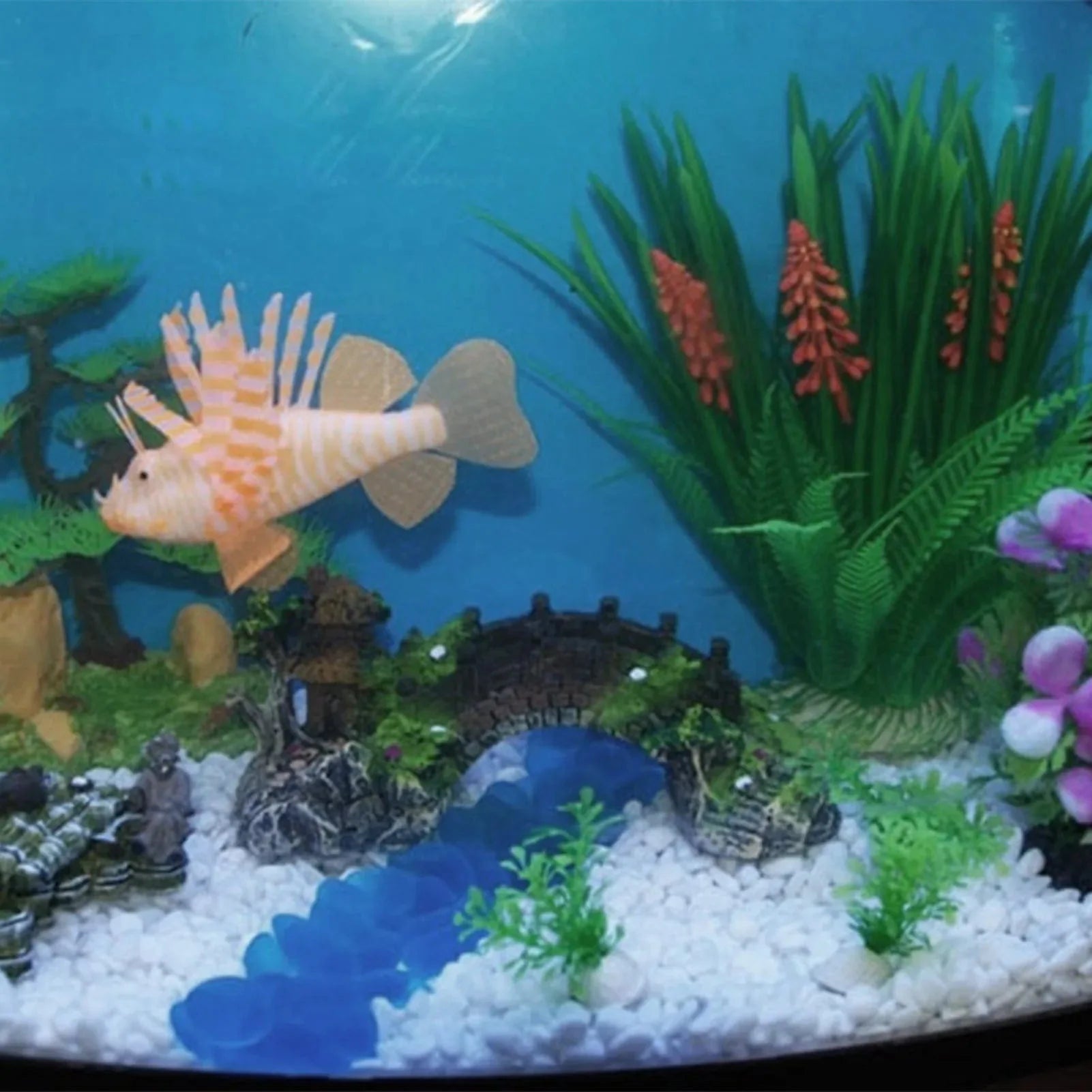 Kunstmatige Brug Aquariumdecoratie voor Vis Tank 4