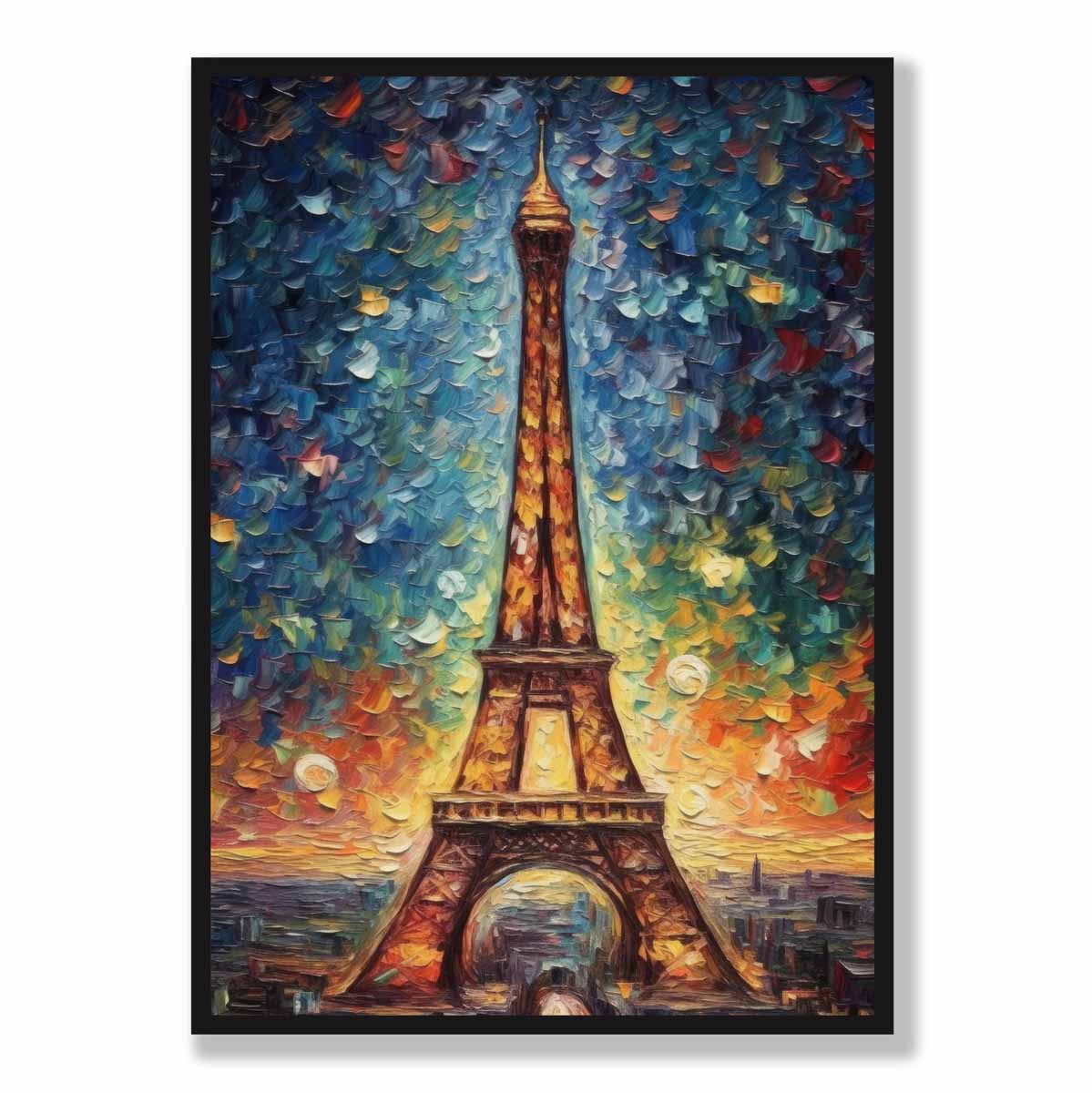 Kunstprint Eiffeltoren bij Zonsondergang voor Moderne en Boho Interieurs 5