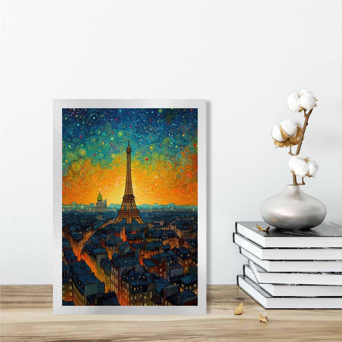 Kunstprint Parijs bij Zonsondergang Voor Wanddecoratie 2