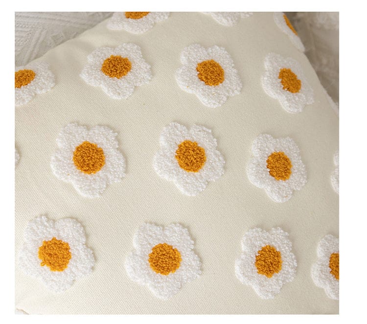 Kussenhoes Boho Stijl met Daisy Motief 3