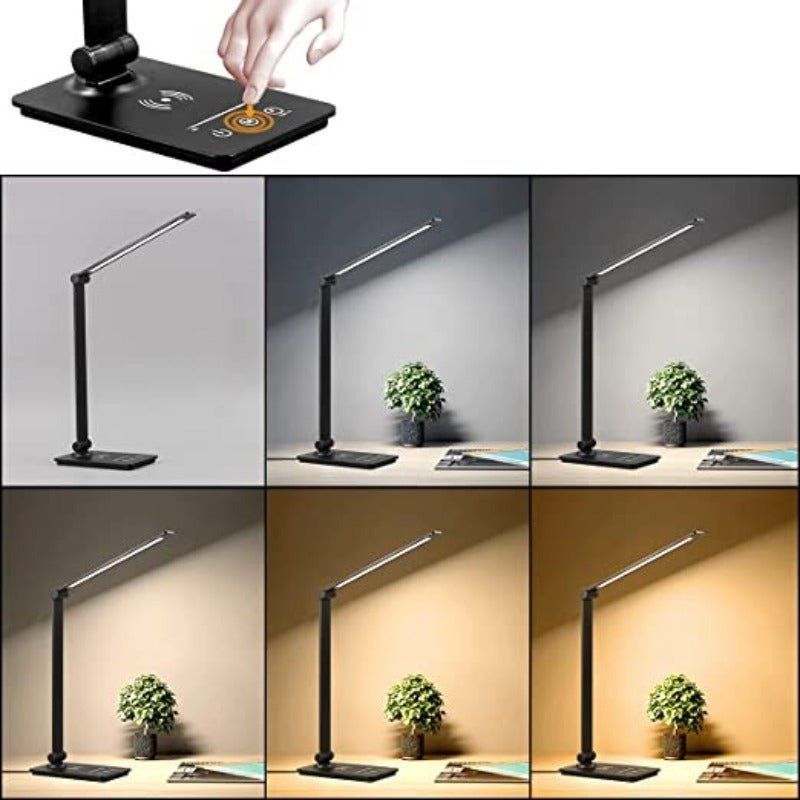 LED Bureaulamp met Draadloos Opladen en Instelbare Helderheid 1