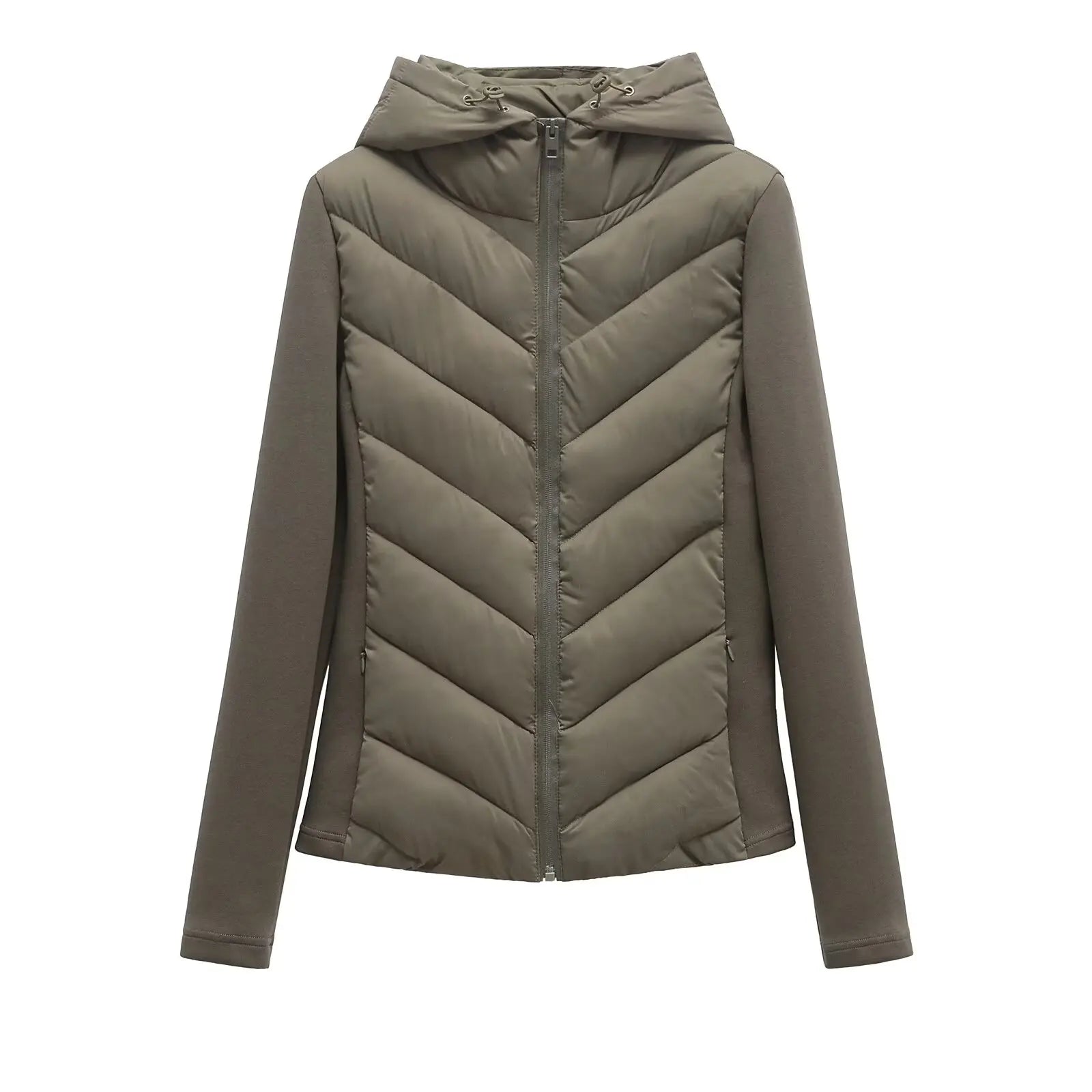 Lange Dames Jas Gewatteerd met Capuchon voor Winter 6