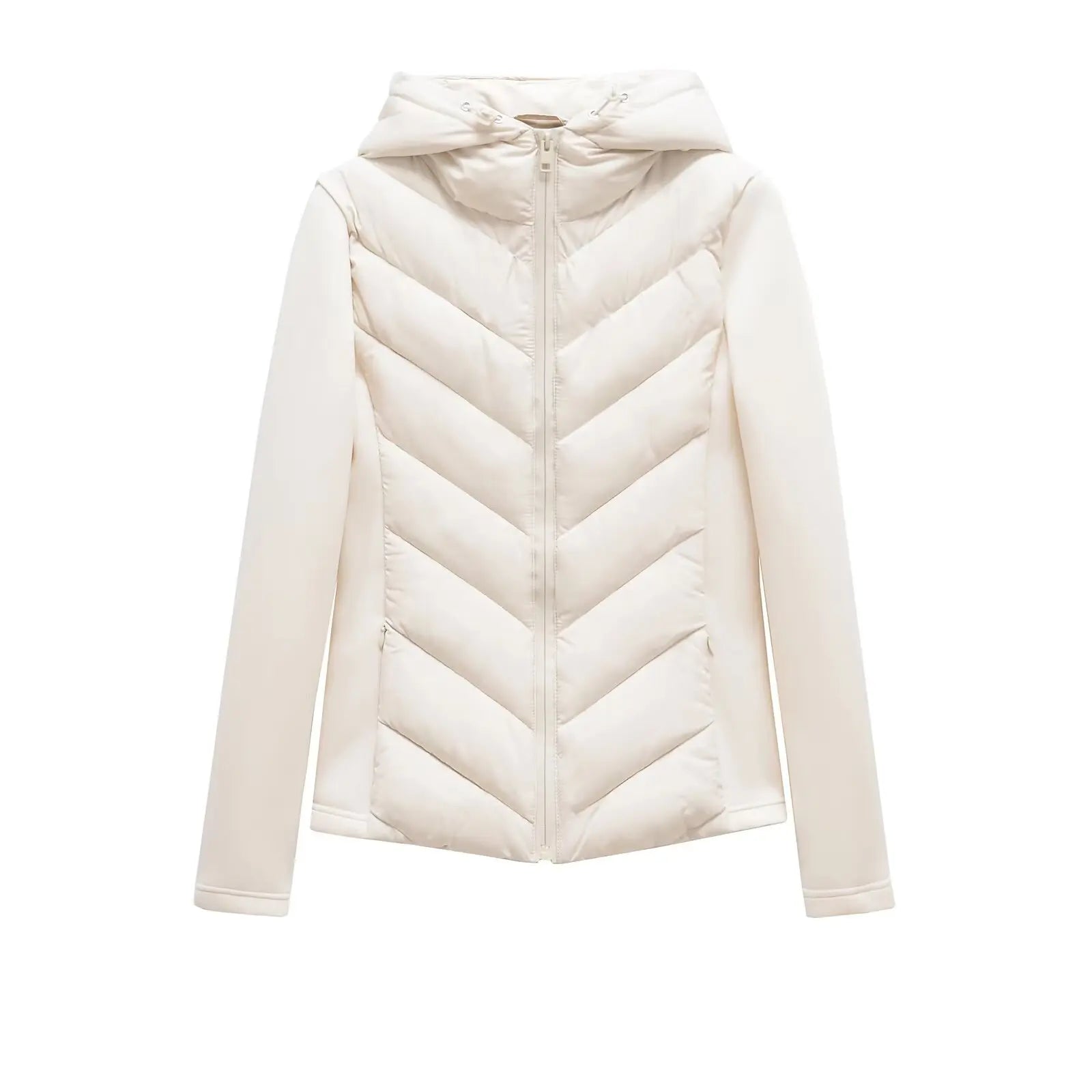 Lange Dames Jas Gewatteerd met Capuchon voor Winter 7