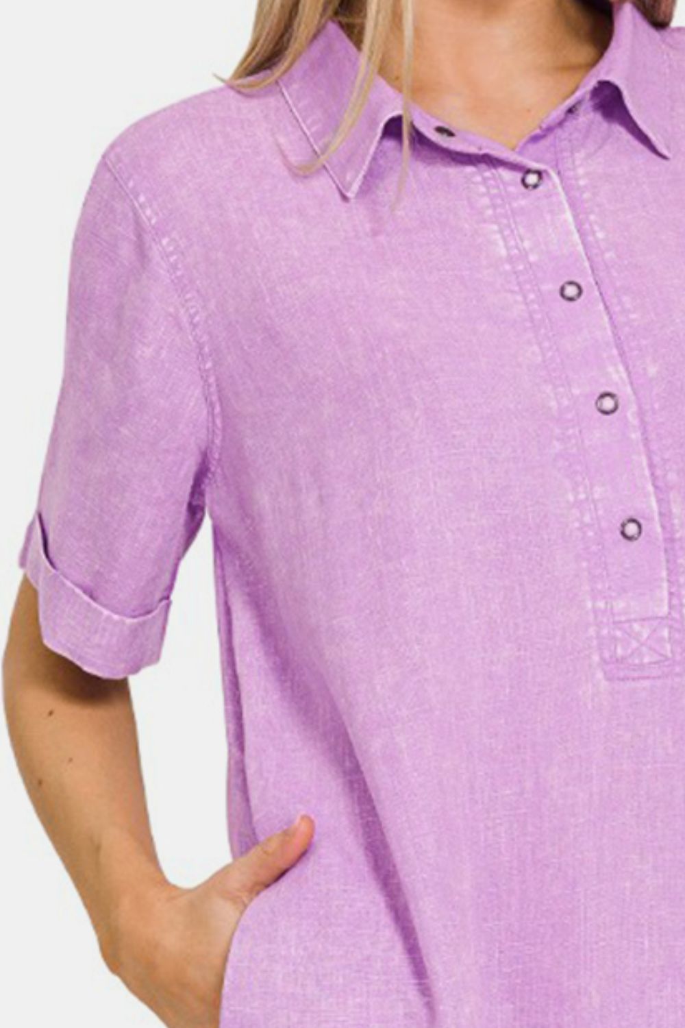 Lange Jurk Dames Linnen Met Rauwe Zoom en Zakjes voor Zomer Kleding Dames 1