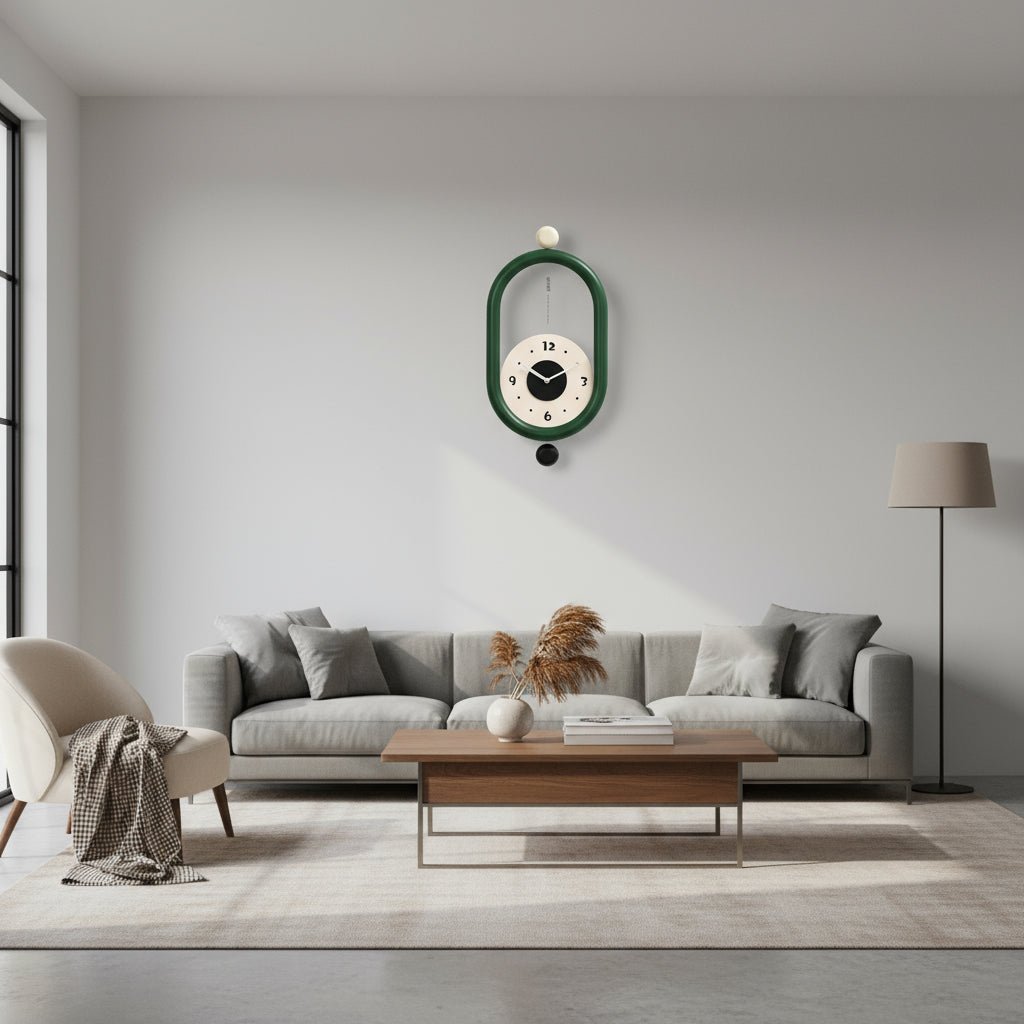 Lange Wandklok met Luxe 3D-Design 1