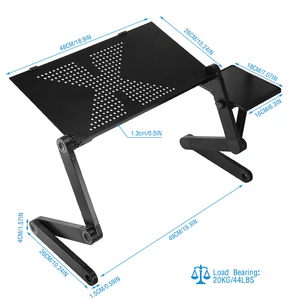 Laptopstandaard Ergonomisch Verstelbaar 360° 6