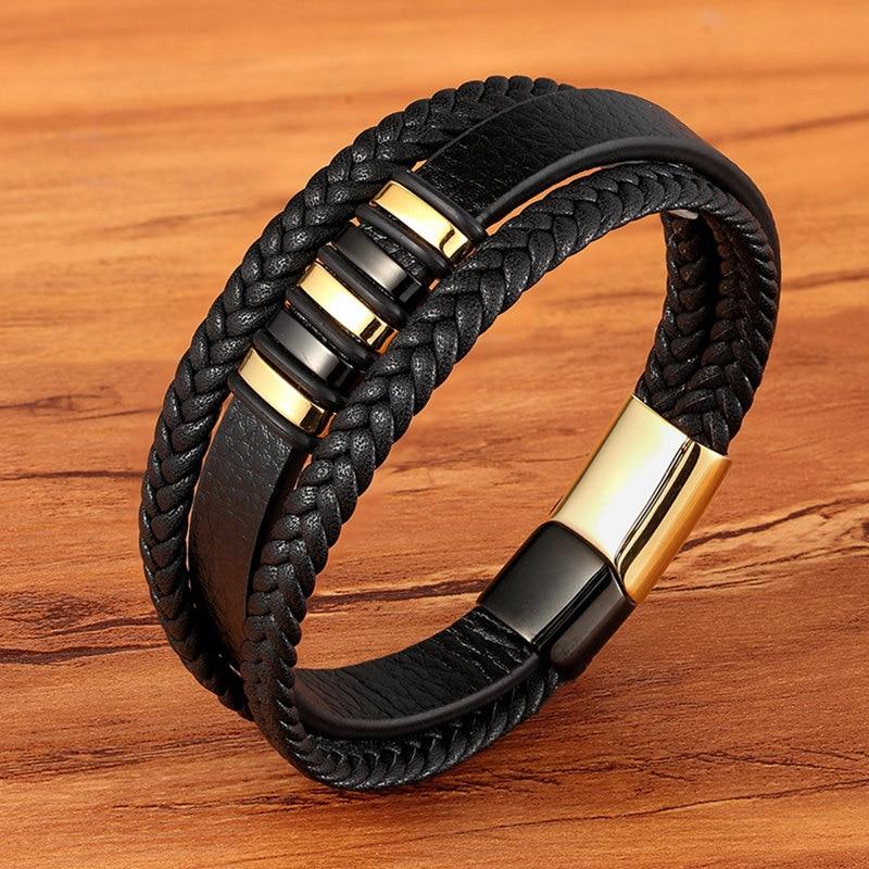 Lederen Heren Armband - Tijdloos en Stijlvol Accessoire 3
